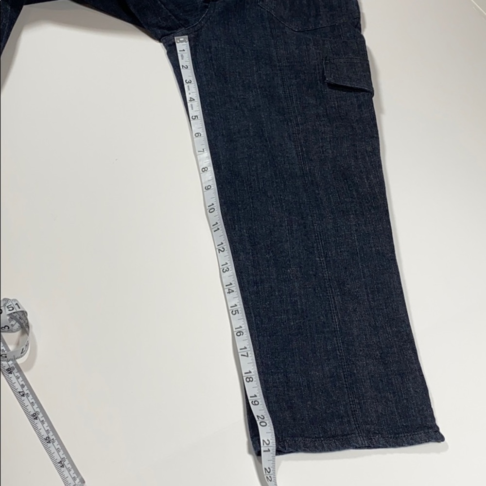 Gloria Vanderbilt SZ 8 Belted Blue Denim Jeans Capri New. D22 - Picture 8 of 12